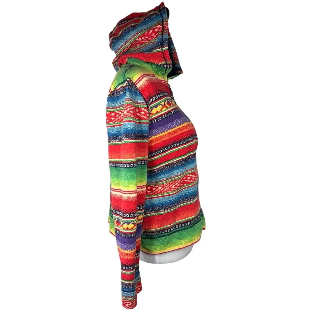 Lauren Jeans Co Ralph Lauren Baja Stripe Zip Hoodie, Rare, Vintage Y2K, XL - Picture 8 of 12